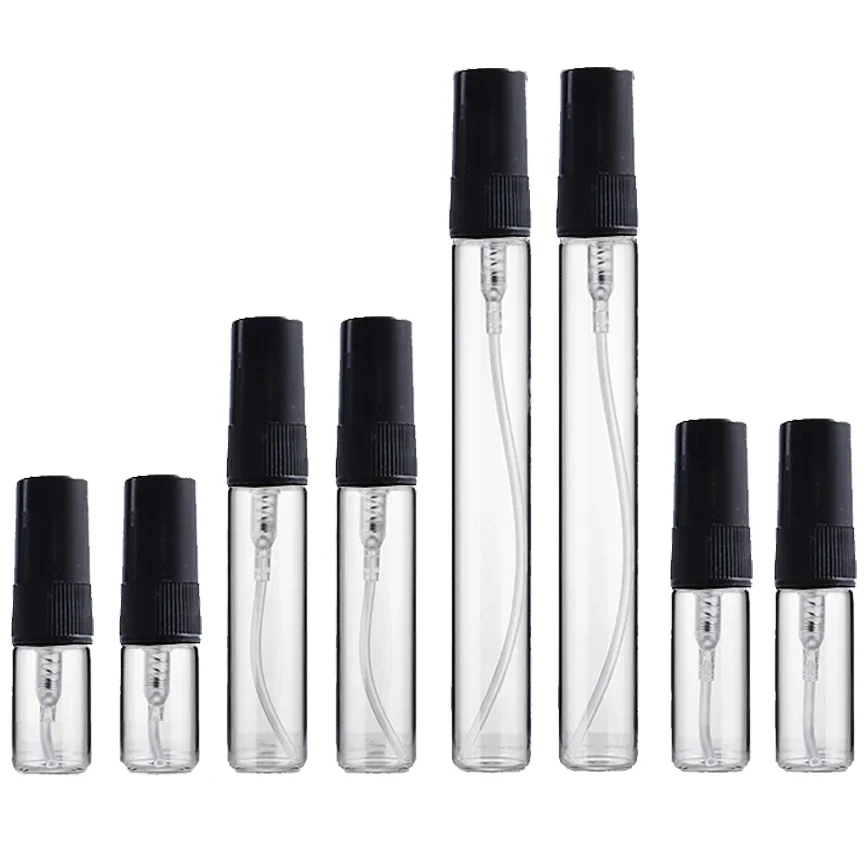 Perfume Fragrance World Qahwa - ポータブルガラススプレーボトル,詰め替え可能な香水瓶,トラベルコンテナ,詰め替えアトマイザー,8個,16個