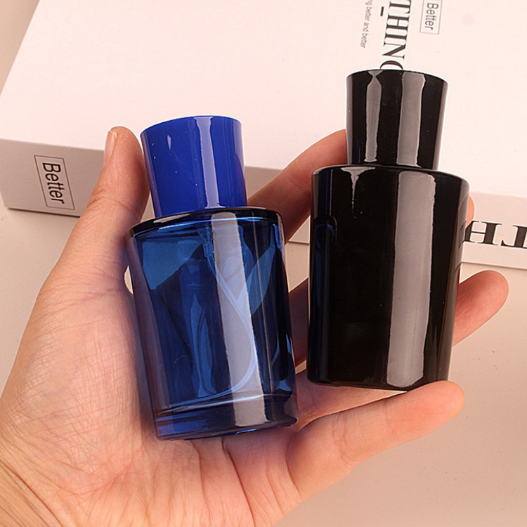 Perfume Fragrance World Qahwa - 50ml空のガラス製香水スプレーボトル、高級携帯用旅行アトマイザー（エッセンシャルオイル、化粧品詰め替え容器）