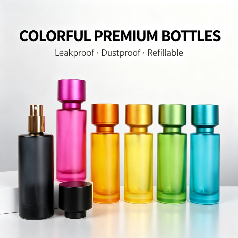 Perfume Fragrance World Qahwa - 香水瓶 ガラス製 30ml スプレーボトル プレス式 空容器