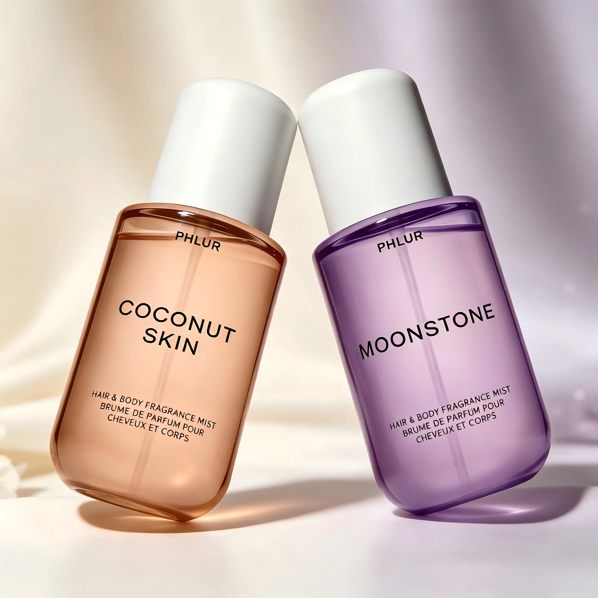 Fragrance Perfume For Hair - PHLUR ココナッツスキン＆ムーンストーン ヘア＆ボディフレグランスミストセット、2個入り 各8 fl oz