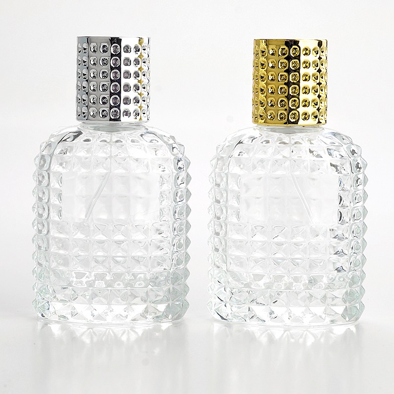 Perfume Fragrance World Qahwa - 30ミリリットル50ミリリットル透明ガラス香水アルミアトマイザー空の化粧品旅行