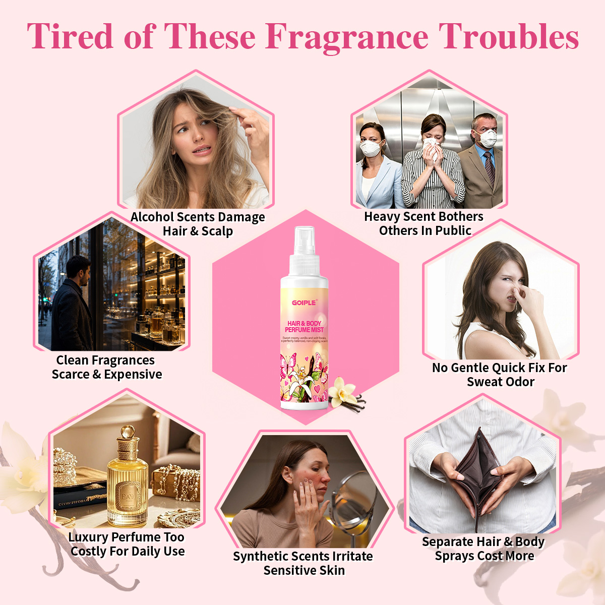 ヘア＆ボディパフュームミスト ボディスプラッシュ 肌のような - Fragrance Perfume For Hair のレビューと価格