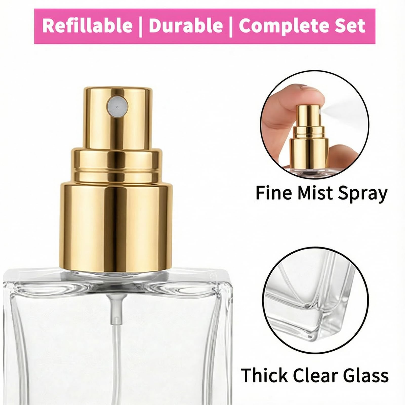 高品質な30個の15ml透明ガラス香水スプレーボトル、包装ツ - Perfume Fragrance World Qahwa のレビューと価格
