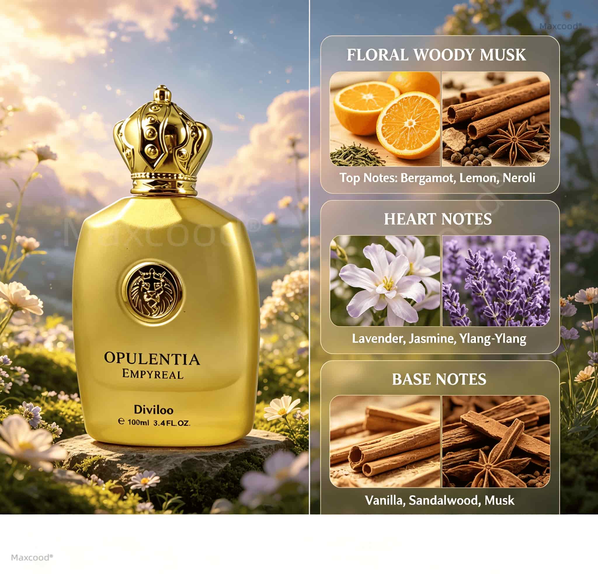フローラル、ウッディ、ムスキーな香り 男性用高級香水 長持ち - Perfume Fragrance Lasting のレビューと価格