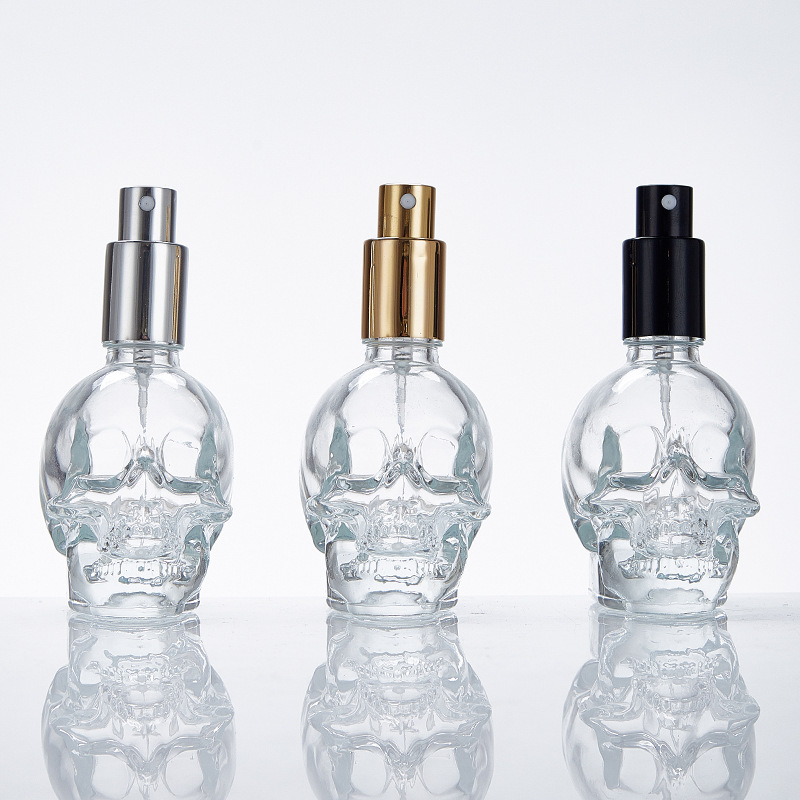 30/50/100ml クリエイティブスカルガラススプレーボ - Perfume Fragrance World Qahwa のレビューと価格