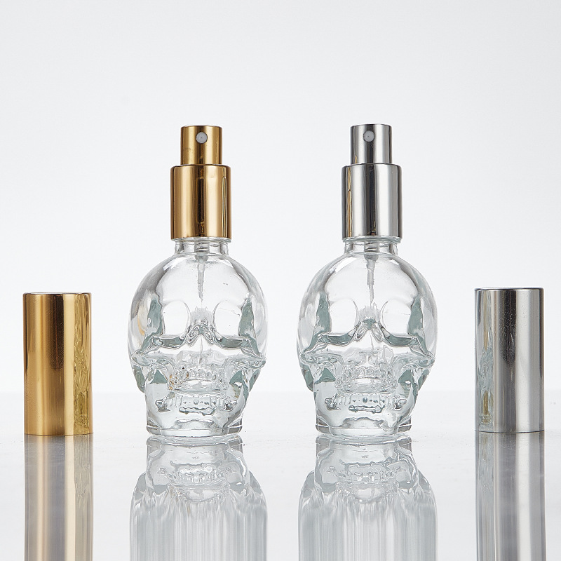 30/50/100ml クリエイティブスカルガラススプレーボ - Perfume Fragrance World Qahwa のレビューと価格