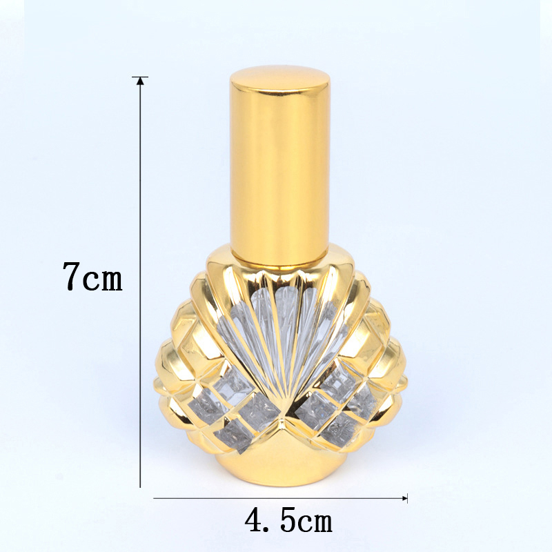 15 ミリリットルガラススプレー香水瓶ミニシェル形状ボトル空 - Perfume Fragrance World Qahwa のレビューと価格