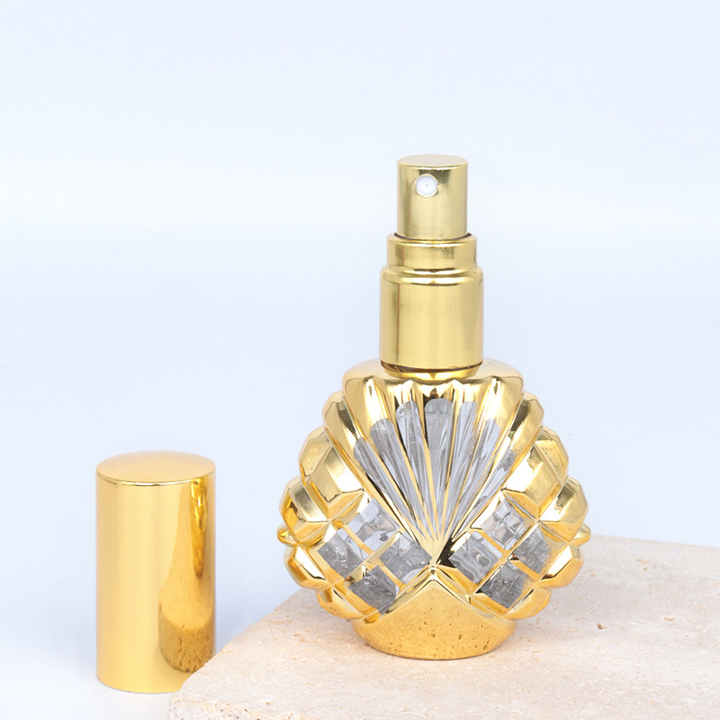 15 ミリリットルガラススプレー香水瓶ミニシェル形状ボトル空 - Perfume Fragrance World Qahwa のレビューと価格
