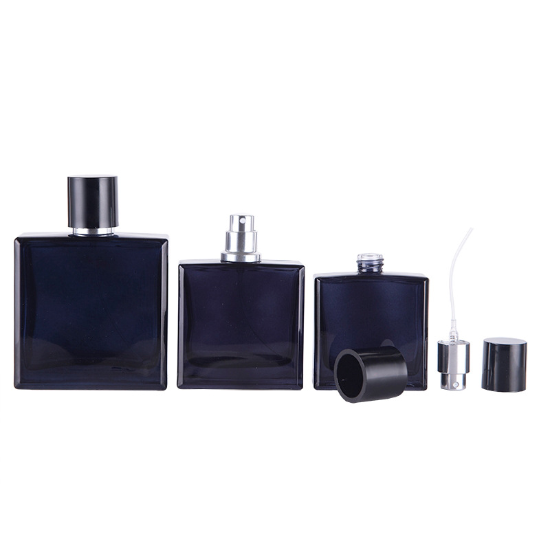 透明な正方形の平らなガラスの香水スプレーボトル,化粧品用の詰 - Perfume Fragrance World Qahwa のレビューと価格