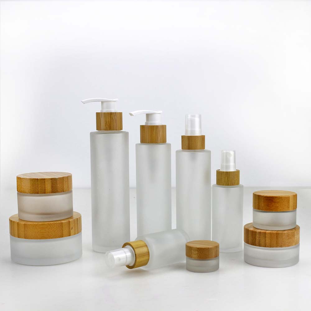 天然竹香水瓶すりガラス空のクリームローション瓶 30 ミリリ - Perfume Fragrance World Qahwa のレビューと価格