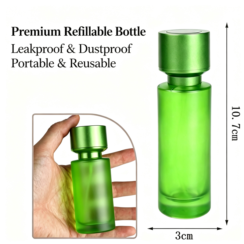 香水瓶 ガラス製 30ml スプレーボトル プレス式 空容器 - Perfume Fragrance World Qahwa のレビューと価格