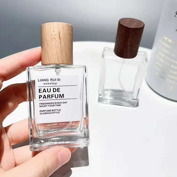 30/50 ミリリットルガラス香水瓶スプレーボトル木製キャッ - Perfume Fragrance World Qahwa のレビューと価格