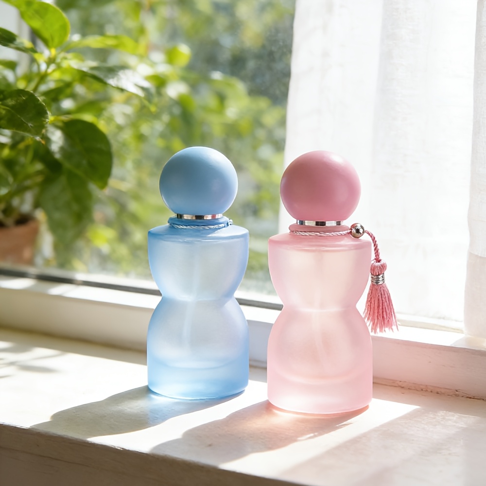 30mlガラス香水瓶、カラフルな球形の蓋とタッセル付き、大容 - Perfume Fragrance World Qahwa のレビューと価格
