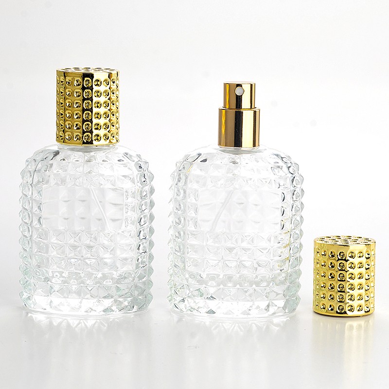 30ミリリットル50ミリリットル透明ガラス香水アルミアトマイ - Perfume Fragrance World Qahwa のレビューと価格