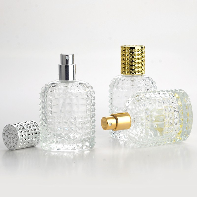 30ミリリットル50ミリリットル透明ガラス香水アルミアトマイ - Perfume Fragrance World Qahwa のレビューと価格
